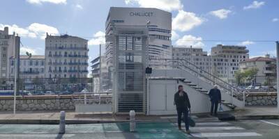 L'ascenseur de la passerelle SNCF à Toulon bientôt remis en service