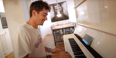 Le pilote de F1 monégasque Charles Leclerc dévoile son dernier titre au piano sur les réseaux sociaux