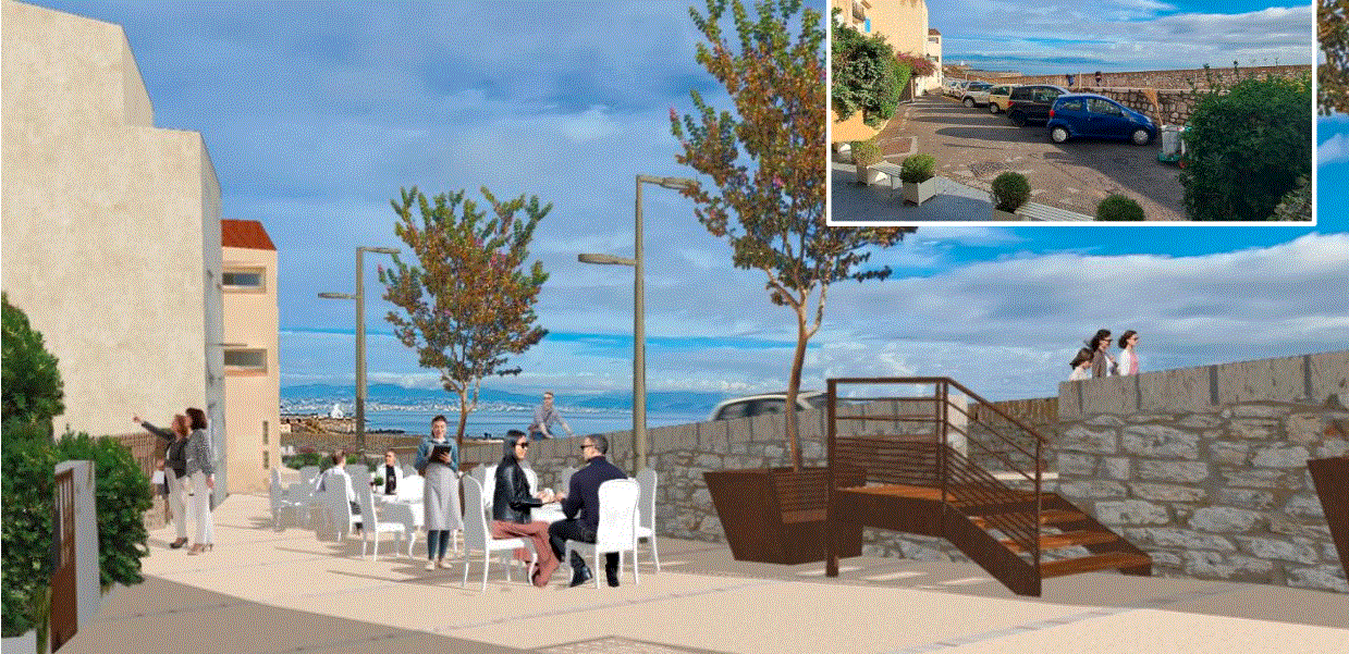 Il ne reste plus que trois mois de travaux, voici à quoi devrait ressembler la promenade des Rempart à Antibes