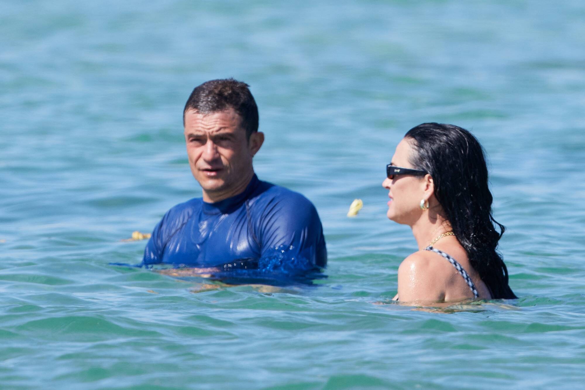 Katy Perry et Orlando Bloom aperçus sur le port de Saint-Tropez