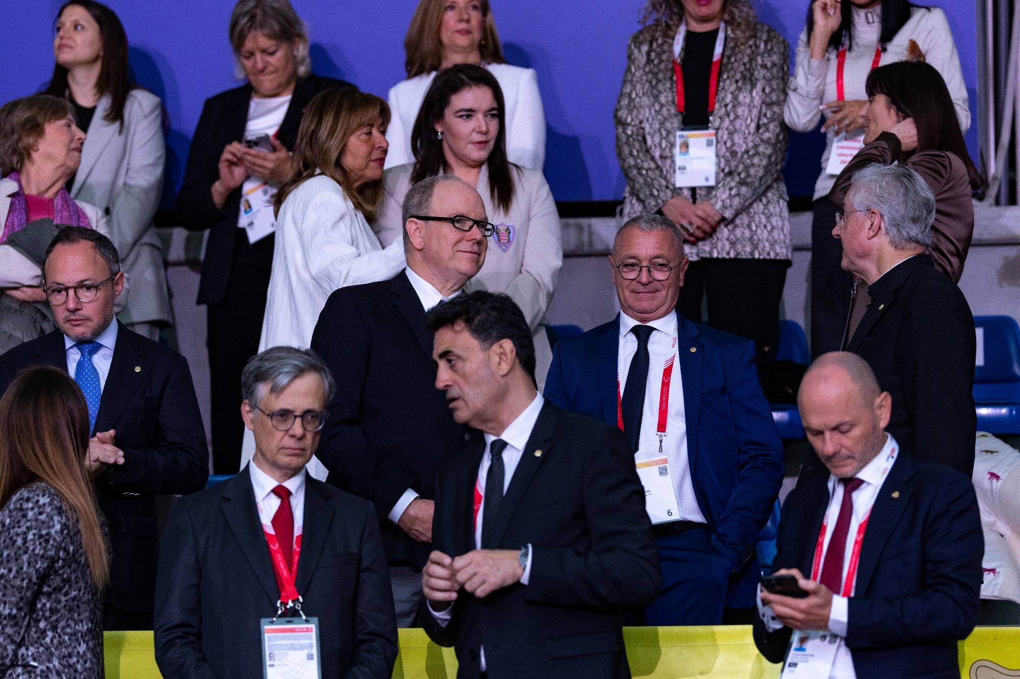 Le prince Albert II en soutien de la délégation monégasque aux 20es Jeux des petits États d'Europe en Andorre