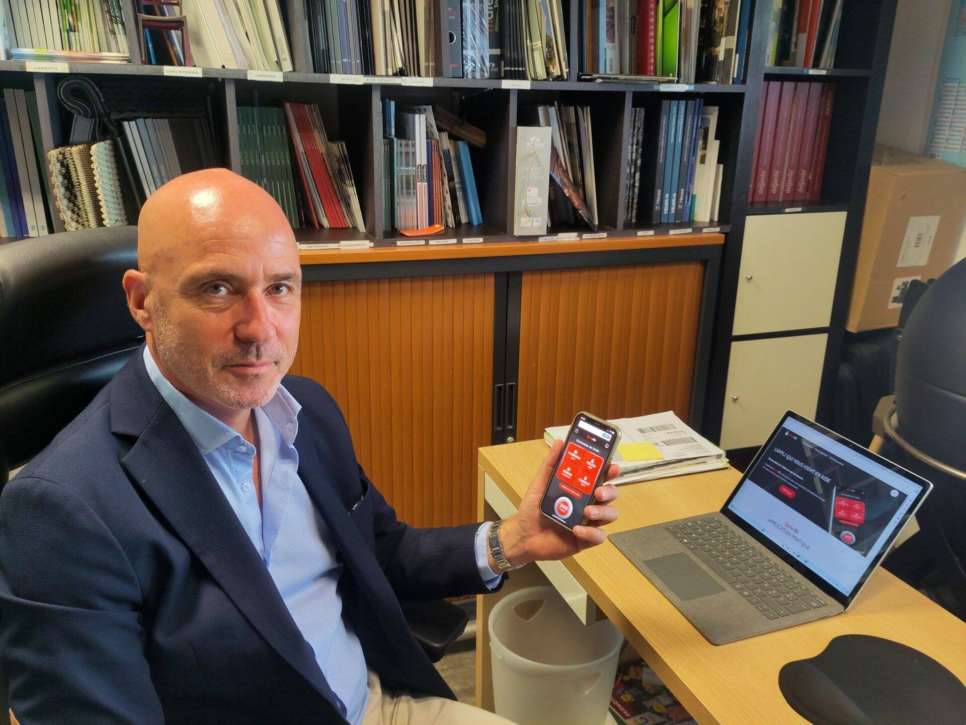 Grâce à son application "Save me", cet Azuréen vous permet de contacter les services d'urgence en un temps record