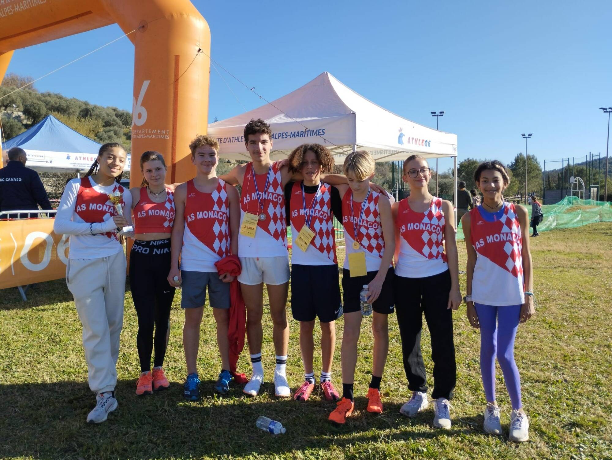 L'AS Monaco fait le plein de médailles aux championnats départementaux de cross à Opio