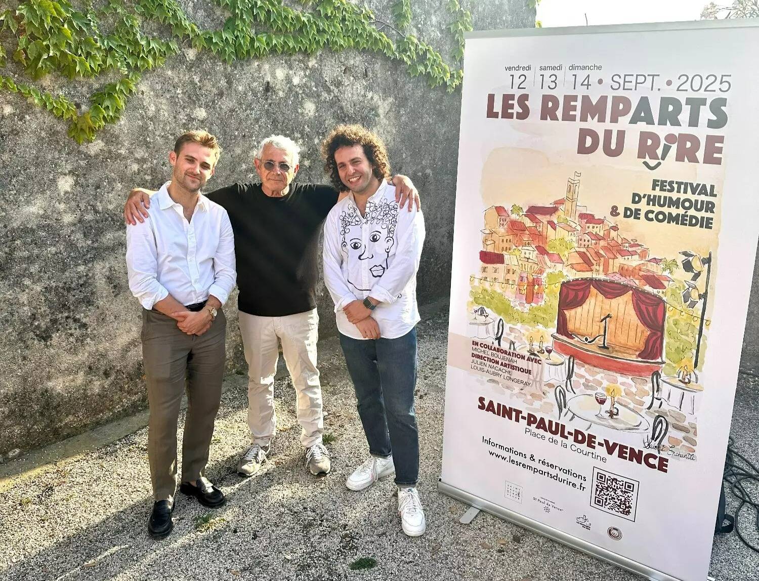 Nouveau festival: à Saint-Paul, les Remparts du rire posent leur première pierre avec un parrain nommé Michel Boujenah