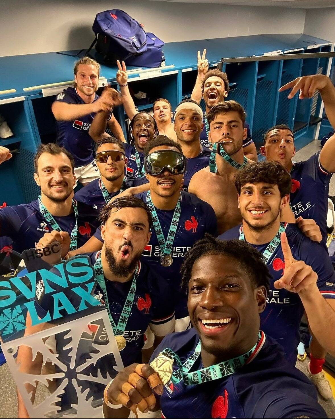 Rugby à 7: le Monégasque Antoine Zeghdar décroche son premier titre avec les Bleus à Los Angeles