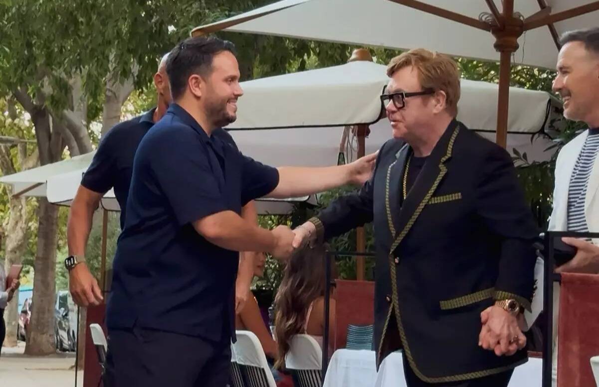 "It was eleven out of ten!", verdict 11/10:Elton John s'est régalé chez Nespo ce samedi à Nice