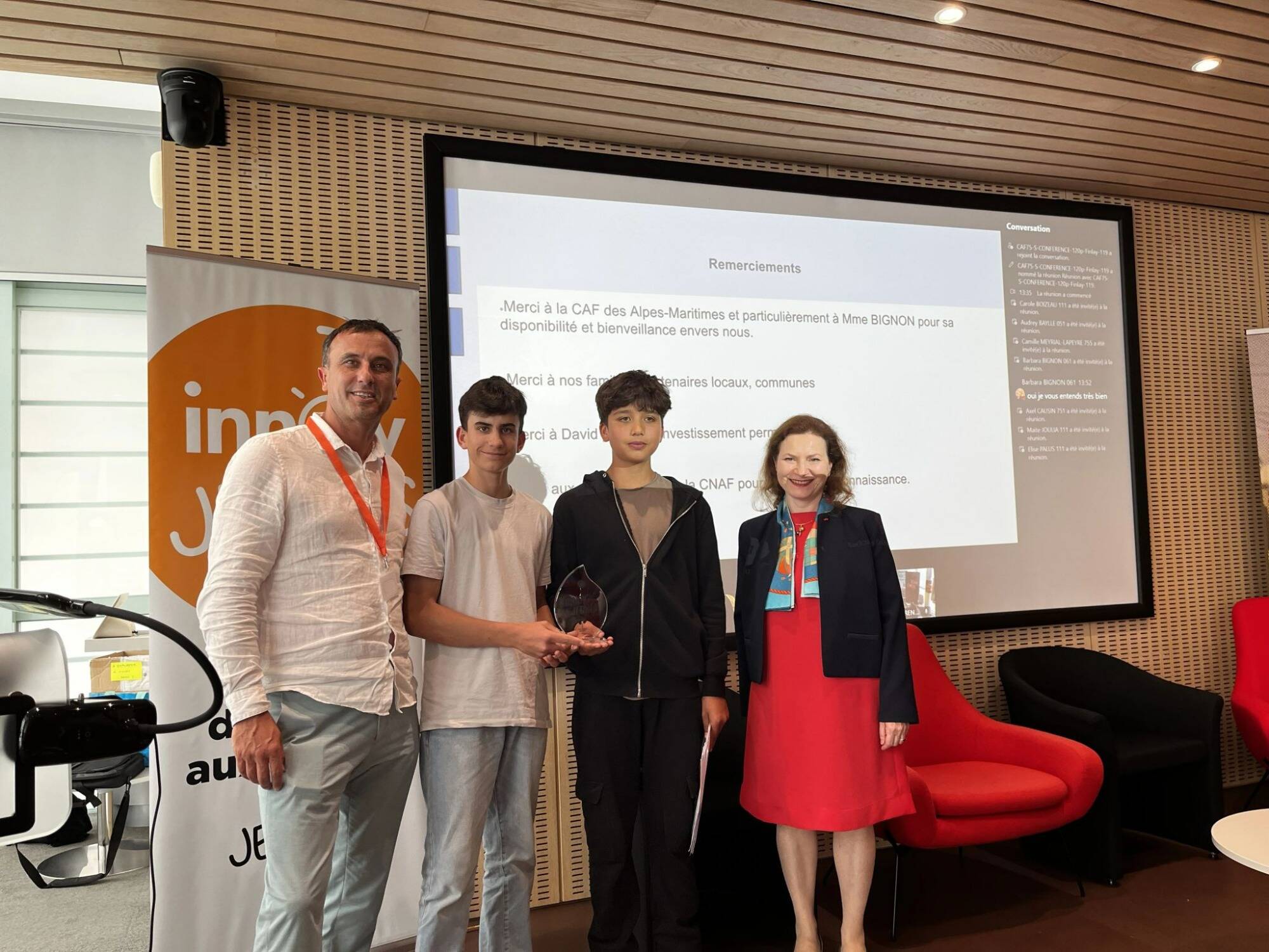 Quatre adolescents de la Roya remportent un prix national avec leur projet de cinéma itinérant