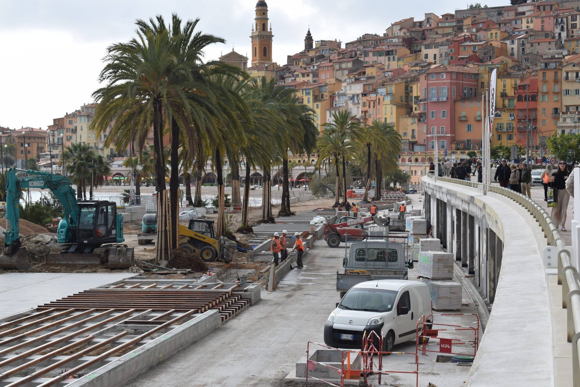 On fait le point sur le chantier de réaménagement de la Promenade de la Mer à Menton
