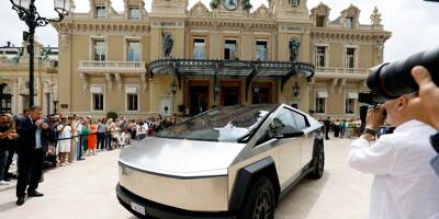 Le futuriste Cybertruck de Tesla se dévoile à Monaco en marge du Salon Top Marques