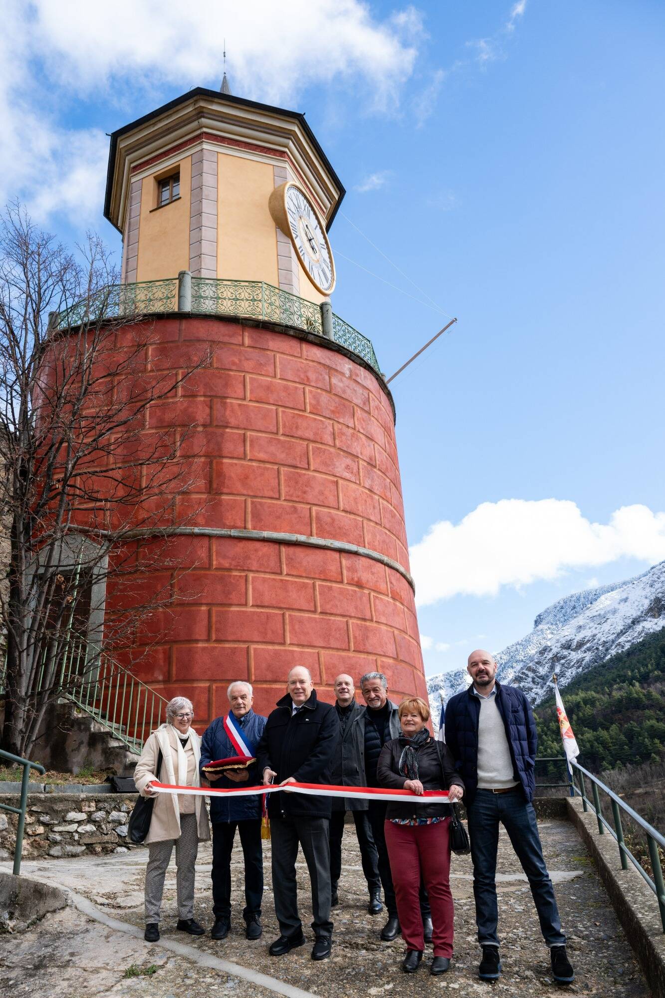 Le prince Albert II a découvert des rénovations financées par Monaco, ce lundi à Tende