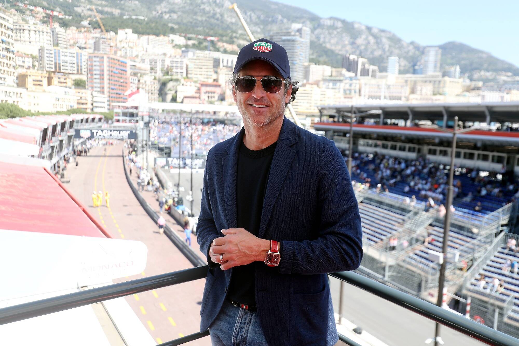 L'acteur Patrick Dempsey au volant d'une Porsche sur le circuit de Monaco : "Une fois dans la voiture, tout semble calme"