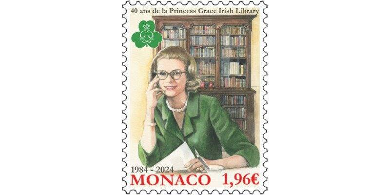 Pour les 40 ans de la Bibliothèque irlandaise Princesse Grace, un timbre va être émis en septembre prochain à Monaco