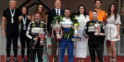 14e Grand Prix Historique de Monaco: le Prince Albert II a remis la coupe au vainqueur de la série G 