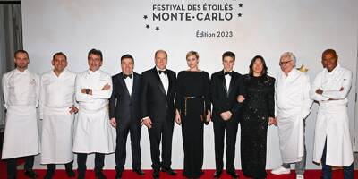 Le prince Albert II et la princesse Charlène clôturent le 3e Festival des Etoilés à Monaco