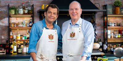 Le prince Albert II cuisine un plat monégasque avec Laurent Mariotte pour TF1