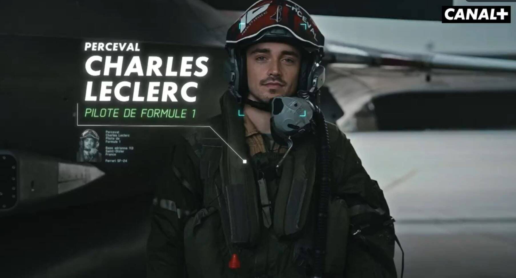 Le pilote monégasque de F1 Charles Leclerc a volé à bord d'un Rafale pour une émission de Canal+
