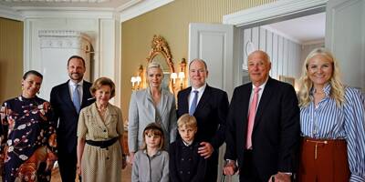 La famille princière de Monaco dans le sillage d'Albert-1er à Oslo