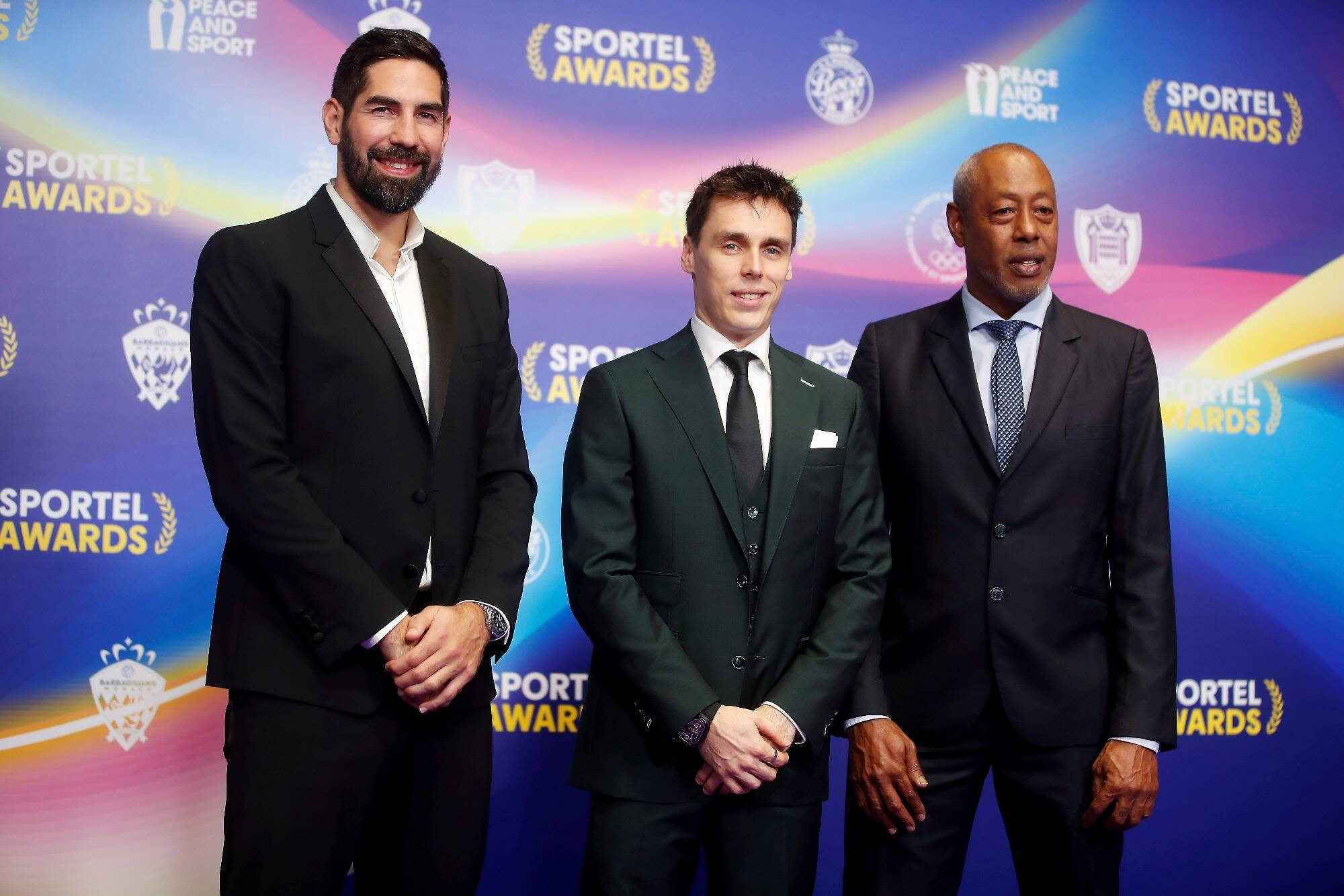 Laura Flessel-Colovic, Antoine Zeghdar, Dominique Rocheteau... une pléiade de stars sur le tapis violet du Sportel Awards pour assister au sacre de Nikola Karabatic à Monaco