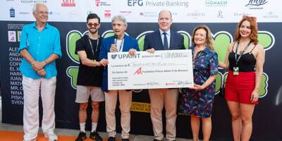 Le festival UPAINT remet un chèque de 31.000 euros à la Fondation Prince Albert II de Monaco