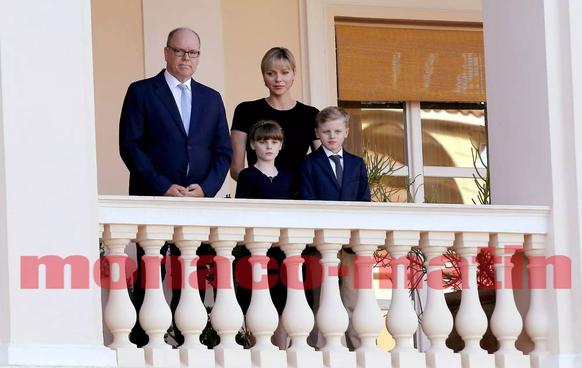 La famille princière a suivi la procession de la Fête-Dieu depuis les balcons du Palais princier