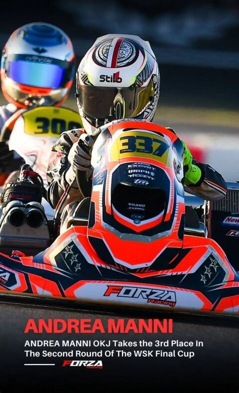 Karting: le jeune pilote monégasque Andréa Manni finit la saison en beauté sur un podium en Italie