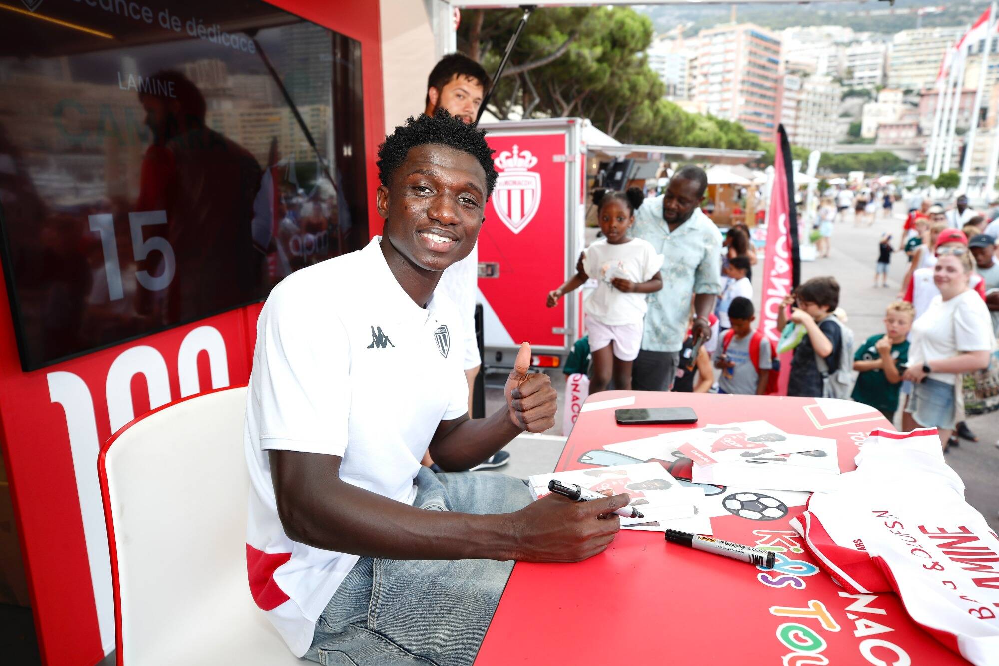 "J'ai hâte de retrouver les supporters au stade Louis-II pour faire une belle saison ensemble" : les premiers mots du nouveau joueur de l'AS Monaco Lamine Camara