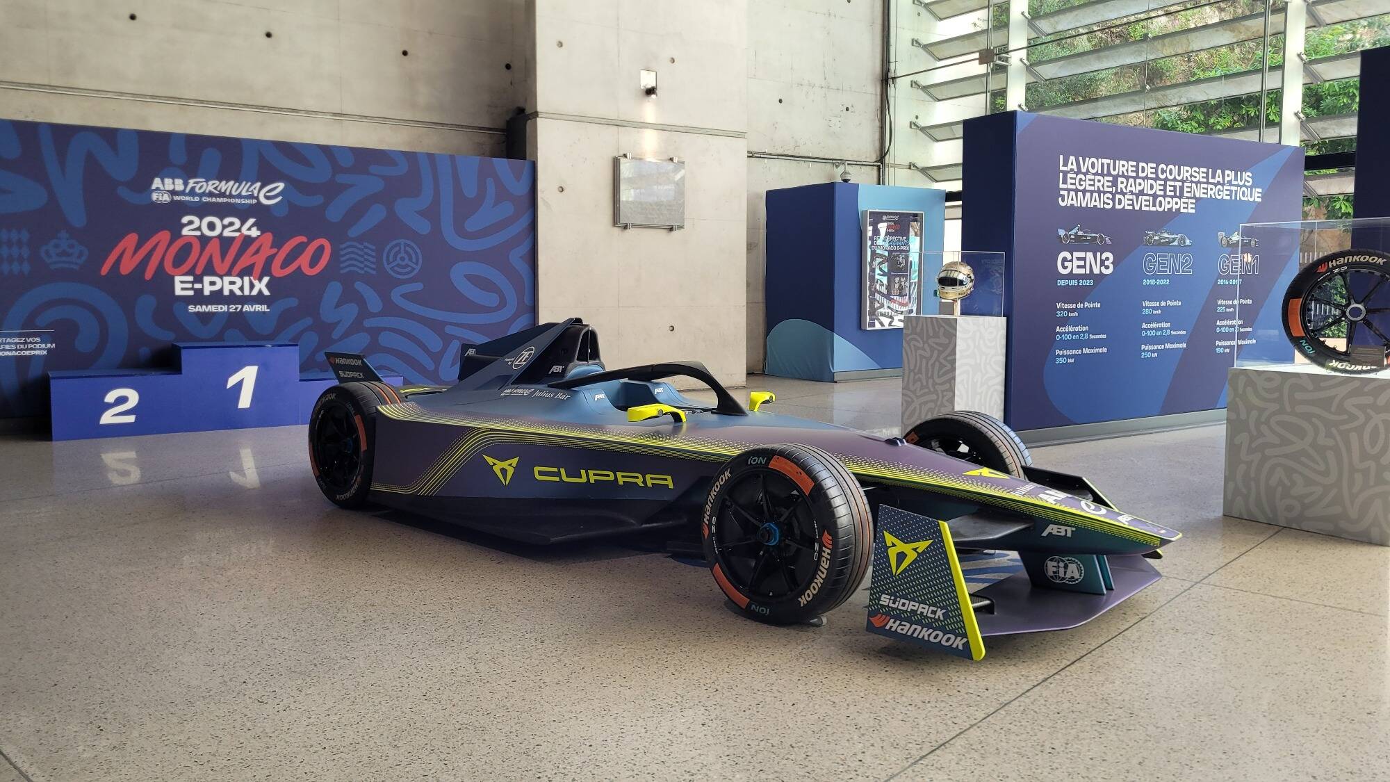 Combinaisons de pilote, roues, bolide... La gare de Monaco proposera une exposition dédiée à la Formule E