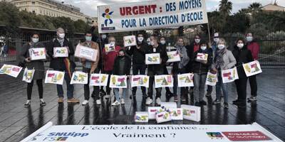 Happening revendicatif des profs des écoles à Nice, une grande grève prévue le 26 janvier