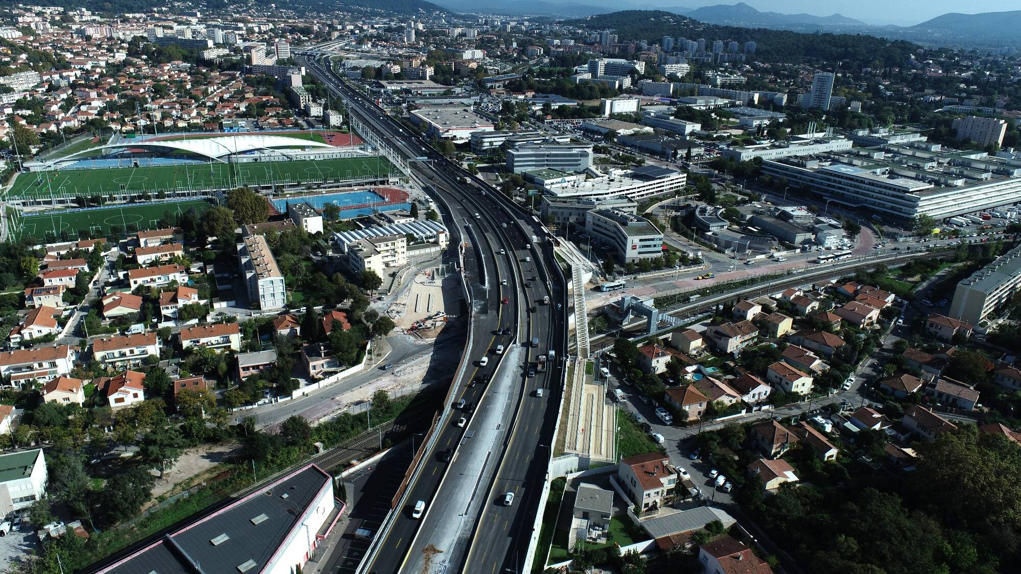 Tunnel de Toulon et échangeurs fermés, nouvelle bretelle à Sainte-Musse... Voici vos infos trafic de la semaine sur l'autoroute A57