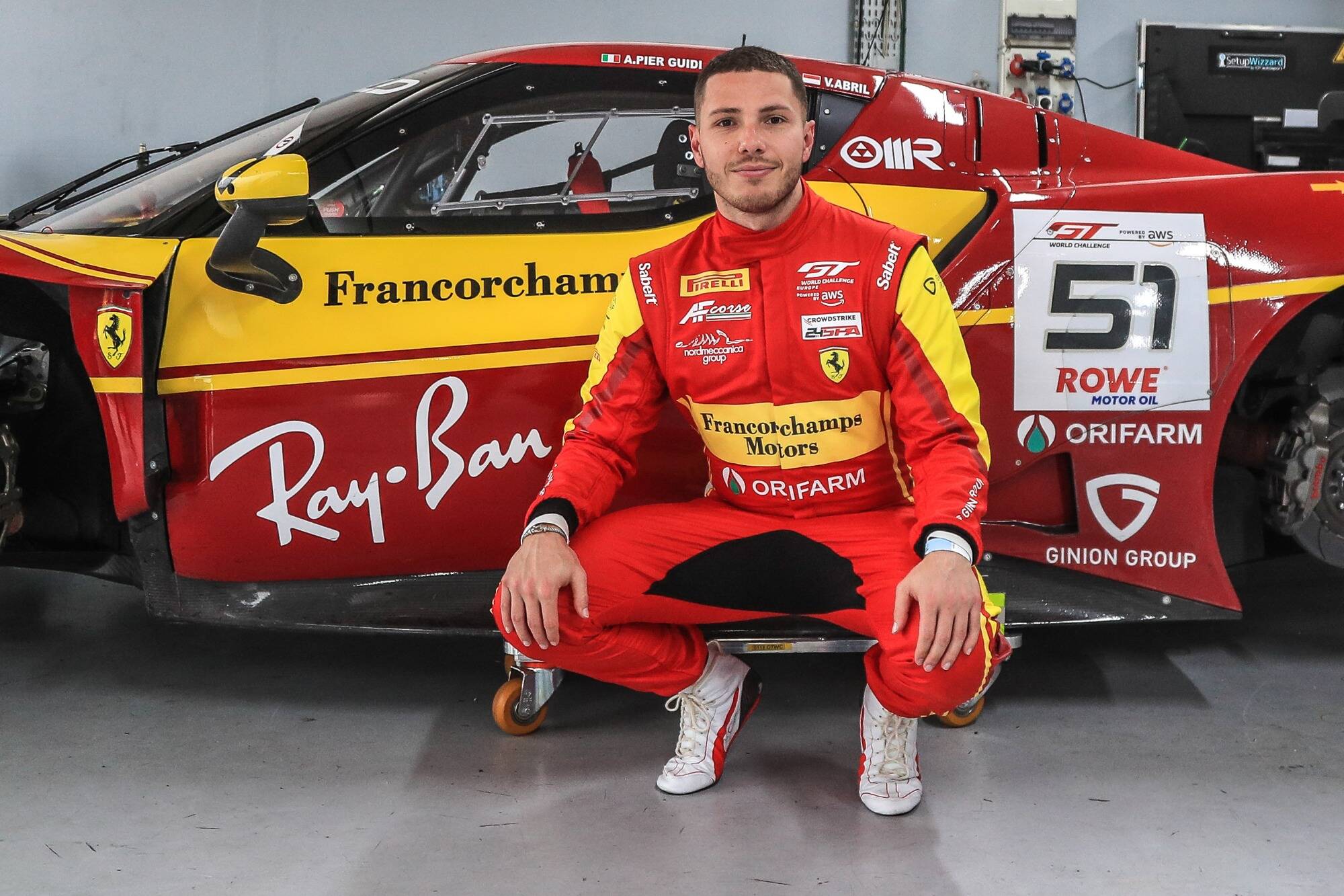 "La 51 de Ferrari, c'est le Graal!": rencontre avec le pilote monégasque Vincent Abril avant le Prologue GT World Challenge Europe sur le circuit du Castellet