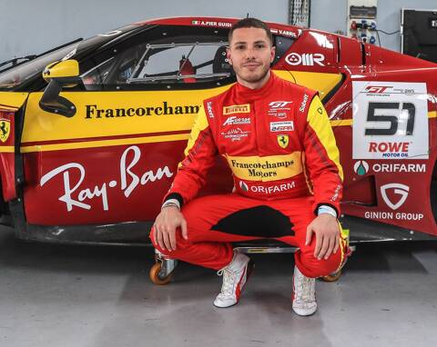 La 51 de Ferrari, c'est le Graal!": rencontre avec le pilote monégasque Vincent Abril avant le Prologue GT World Challenge Europe sur le circuit du Castellet - Monaco-Matin