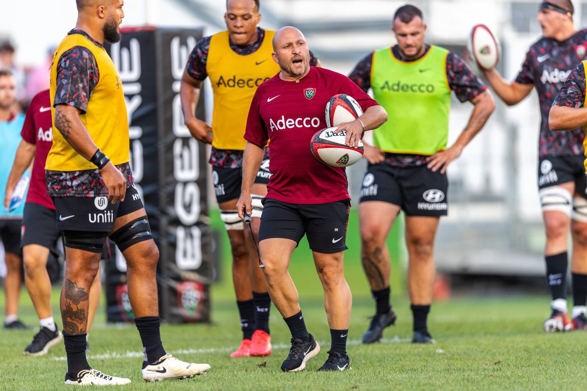 "On est dans les clous", assure Pierre Mignoni après la victoire du RCT contre Clermont en match amical