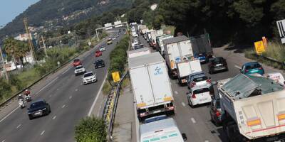 Un accident crée de gros bouchons sur l'autoroute à la sortie de Toulon ce jeudi
