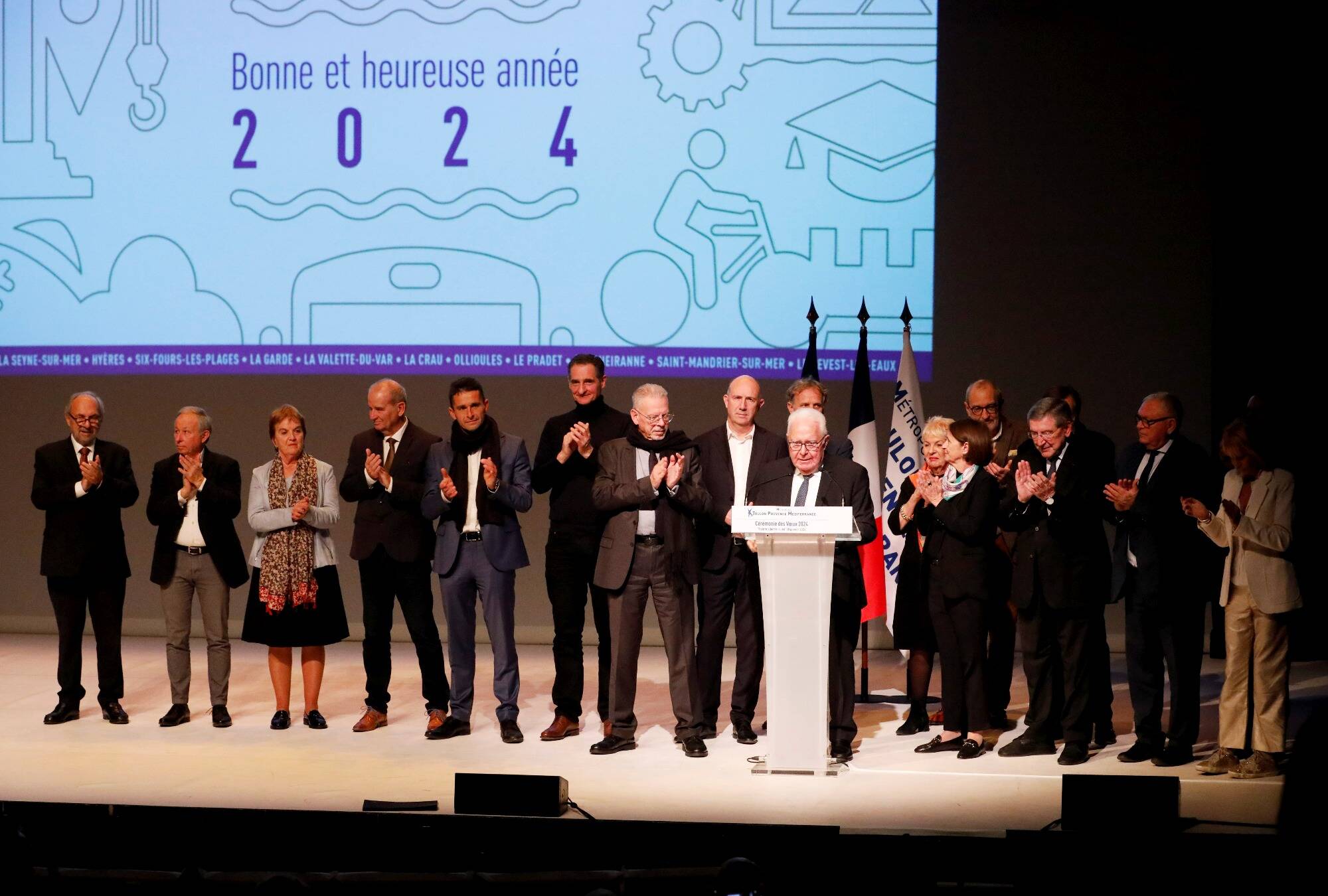 À TPM, des vSux pour la métropole et pour l'ancien maire de Toulon Hubert Falco