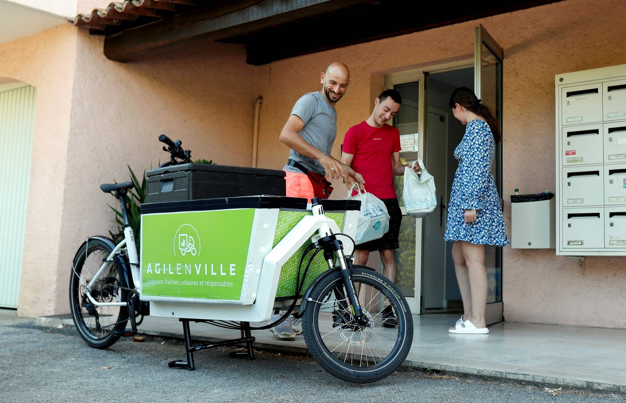 Cette nouvelle entreprise permet de se faire livrer ses courses à vélo à Toulon