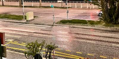 Les images impressionnantes de l'orage de grêle qui s'abat sur Nice ce dimanche soir