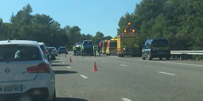 Un accident entre plusieurs véhicules perturbe la circulation sur l'autoroute A8 dans le Var
