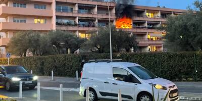 Un violent incendie s'est déclaré dans une résidence senior à Antibes, d'importants moyens déployés