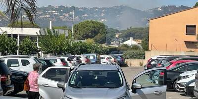 Feu de végétation ce mardi en fin de matinée à Sainte-Maxime, 40 pompiers sur place