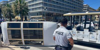 Les images de l'accident du petit train touristique de Nice filmées depuis le wagon qui s'est renversé 