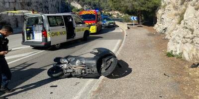 Un pilote de deux roues dans un état grave après un accident entre Nice et Monaco, son pronostic vital engagé