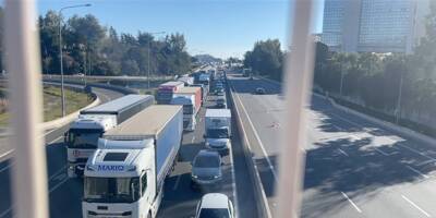 Une heure pour traverser Nice: l'opération escargot des chauffeurs de VTC paralyse l'autoroute A8