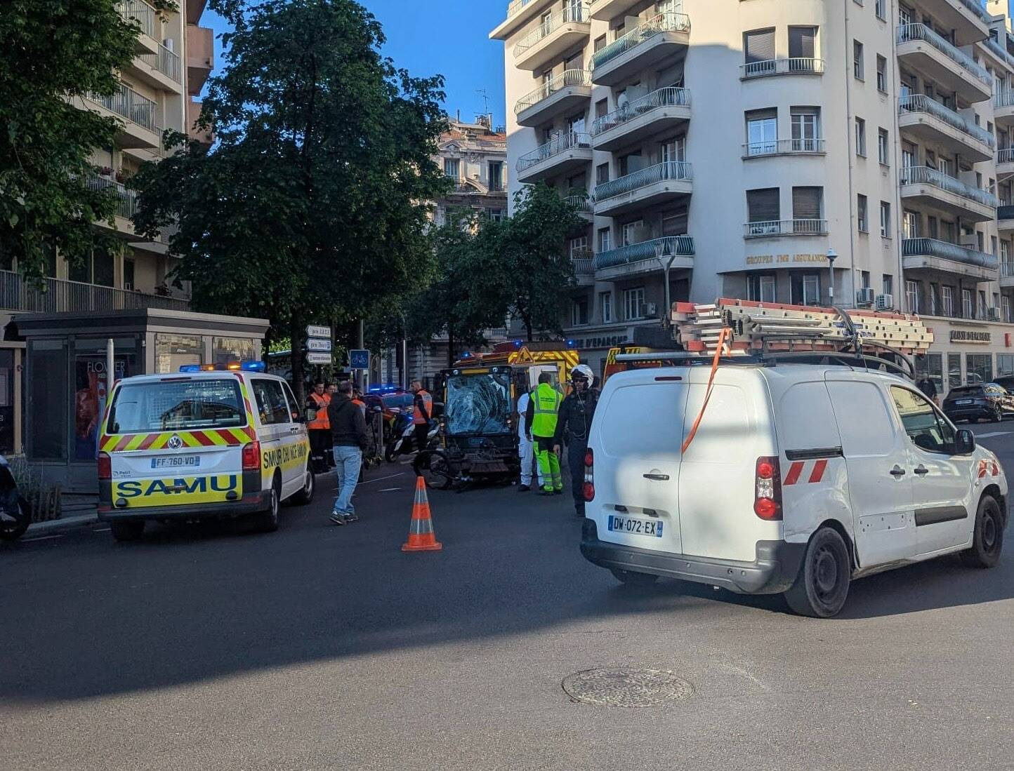 Un cycliste grièvement blessé à Nice dans une collision avec un ...
