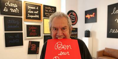 Un hommage public rendu à l'artiste Ben à Nice le 13 juin, juste avant ses obsèques