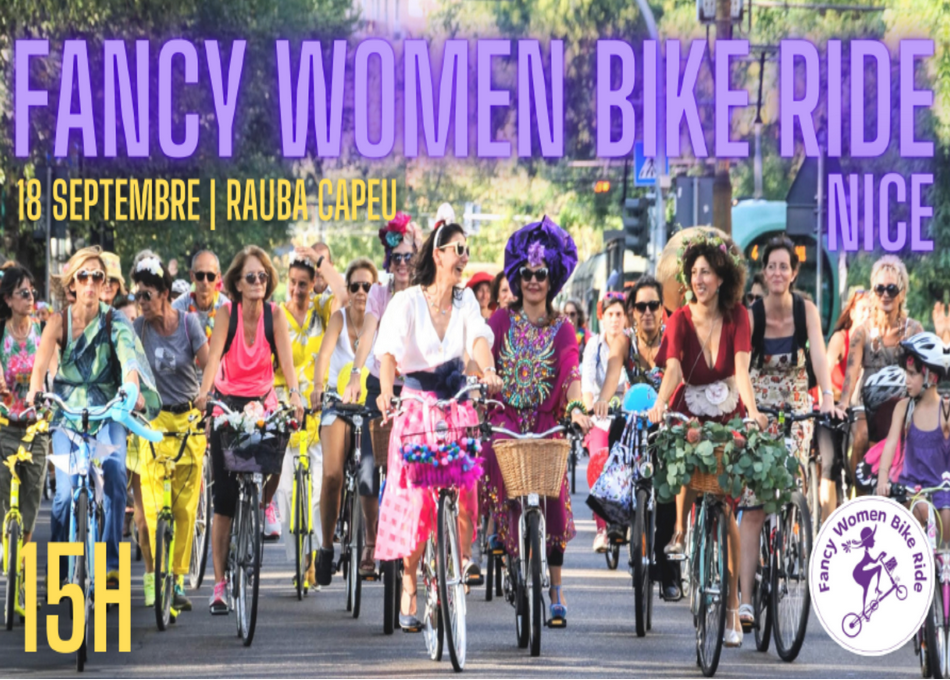 "Les talons aiguilles ne sont pas incompatibles avec le vélo": à Nice, une virée à vélo pour l'égalité des sexes