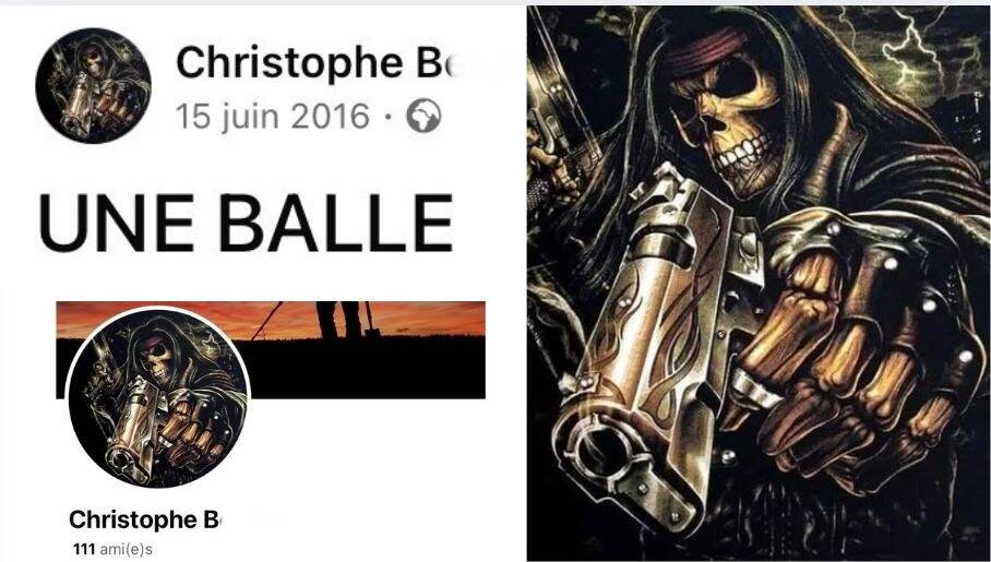 "Mais p**** les Français, réveillez-vous": ce que l'on peut voir sur le compte Facebook de Christophe B, soupçonné d'avoir tué Hichem Miraoui dans le Var