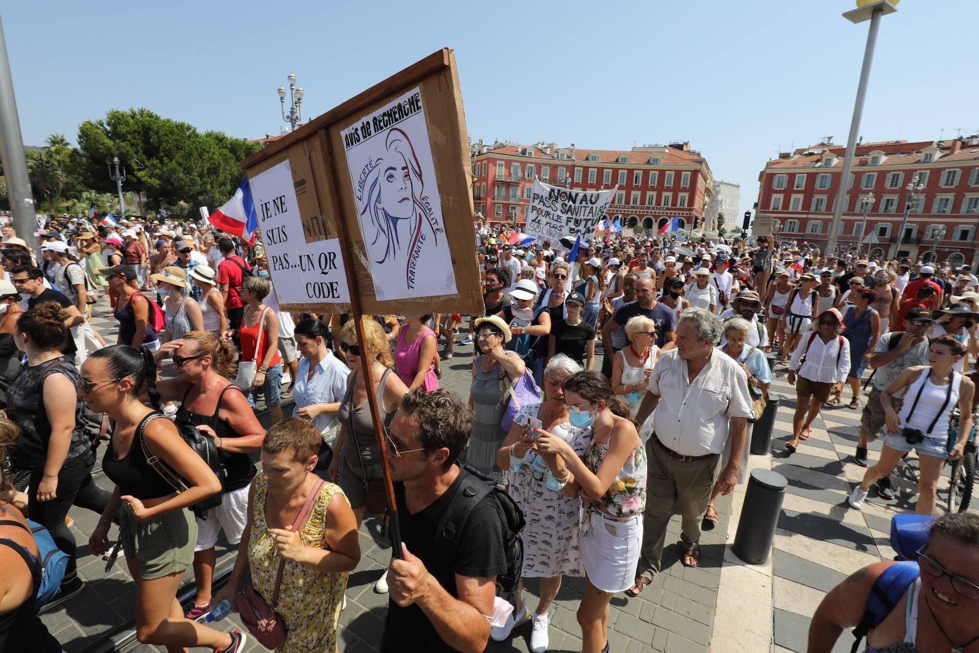 La manifestation anti pass encore interdite dans le centre de Nice samedi, le périmètre étendu
