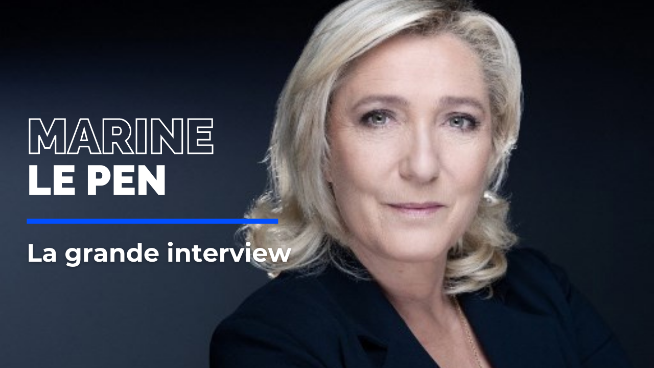 Marine Le Pen est l'invitée de "Moi, Président - La grande interview", suivez les échanges en direct et en vidéo