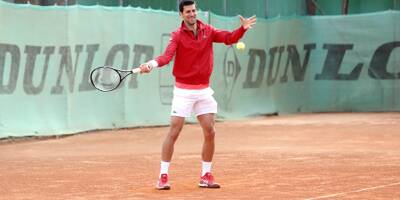 PHOTOS. Novak Djokovic, numéro un mondial de tennis, s'est entraîné au Tennis club de Menton