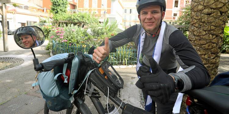 D'Aulnay-sous-Bois à Menton, Ryan Zelbouni a réalisé un périple à vélo pour la bonne cause